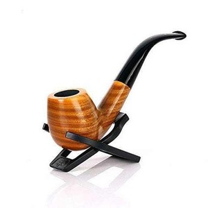 Pipa de Fumar Natural de Madera, Pipa de Tabaco de Madera Maciza Hecha a Mano, Acabado Liso de Primera Calidad - Product Image 2