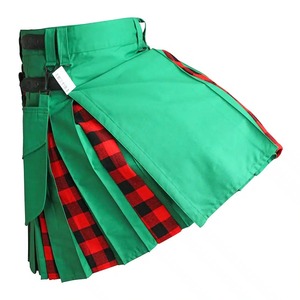 กิ๊ตส์อเนกประสงค์แบบไฮบริดทำมือสไตล์สก็อต พร้อมลวดลายผ้าทาร์ทันสั่งทำพิเศษสำหรับผู้ชาย กิ๊ตส์แบบดั้งเดิมมีกระเป๋า - Product Image 4