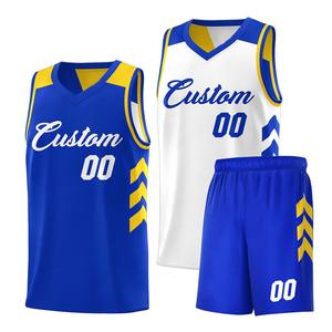 Ensemble d'uniformes de basket-ball professionnels personnalisés, concevez votre propre uniforme de basket-ball, vêtements de basket-ball réversibles personnalisés pour hommes - Product Image 3