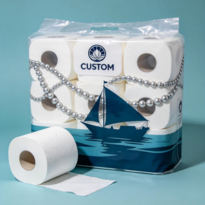 Papier toilette biodégradable en pâte de bois, 3 plis, rouleau de papier toilette pour hôtel, fournisseur et fabricant de papier toilette de haute qualité - Product Image 1