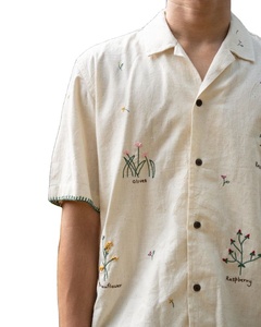 Chemise en coton lin personnalisable pour femmes hommes style décontracté respirant avec logo brodé impression couleur OEM ODM Vietnam - Product Image 4