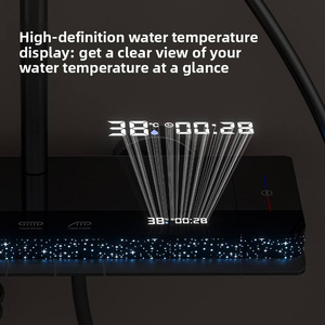 Digital <b>Shower</b> Timer Display <b>Bath</b> <b>Shower</b> Control Panel LED Water Temperature Screen Bathroom Accessory - Product Image 4