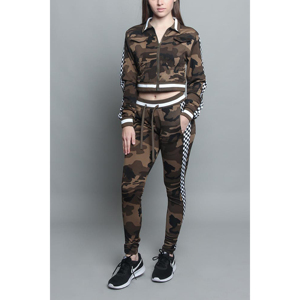 Women Winter Casual Windproof Hooded Gym <b>Tracksuit</b> Set Workout Fitness Clothing Breathable Custom Logo Wholesale - Product Image 6