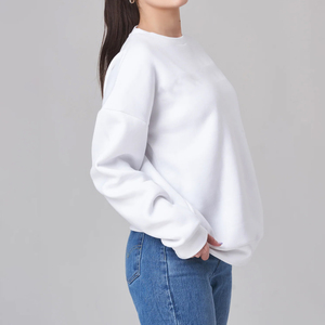 เสื้อสเวตเชิ้ตคอกลมทรงหลวมโอเวอร์ไซส์สำหรับผู้หญิง  ลายพิมพ์ดิจิตอล  ผ้าฟลีซบุซับใน  ระบายอากาศได้ดี  ดีไซน์ใหม่สำหรับฤดูใบไม้ร่วงและฤดูหนาว สไตล์ลำลอง - Product Image 4