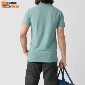 Camisas de Golf Personalizadas al por Mayor, de Color Sólido, con Botones, Tejidas, Antiarrugas, de Secado Rápido, Manga Corta para Hombre - Product Image 6