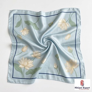 Écharpe carrée imprimée de qualité supérieure, accessoire de mode léger, fabricant de textiles OEM ODM, produits textiles personnalisés de Bali, approvisionnement en gros - Product Image 1
