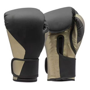 Gants de boxe professionnels en cuir lacés de haute qualité 14 oz, colorés, pour unisexe, vente en gros - Product Image 2