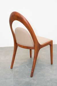 Chaise de salle à manger en bois de noyer design avec structure à mortaise et tenon pour la maison, l'hôtel, le restaurant PISANO - Product Image 2
