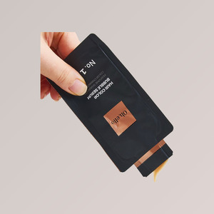 Champú tinte para el cabello coreano Oelro, tinte en burbujas de 3 minutos, 1 uso, 1 bolsa de 90g, marrón oscuro - Product Image 3