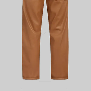 Midweight Best Selling <b>Men</b> <b>Leather</b> <b>Pants</b> for Sale High Street Winter Casual Wear Premium Quality - Product Image 4