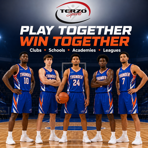 ชุดบาสเก็ตบอล OEM แบบกำหนดเอง รุ่น Thunder แห้งเร็ว พร้อมเสื้อและกางเกงขาสั้นแบบ Sublimated สำหรับทีมมืออาชีพ - Product Image 6