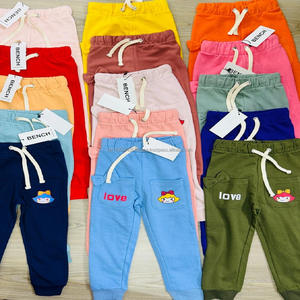 Pantalones para Niños y Niñas de Algodón Ecológico con Material Reciclado, Corte Ajustado, Estampado Informal, Transpirables, Estilos Variados para Otoño - Product Image 1