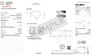 Diamante Cultivado en Laboratorio IDEAL de 4.02 Quilates, Corte Esmeralda, Color E, Claridad VVS2, con Certificado IGI, Listo para Colgante Personalizado - Product Image 2