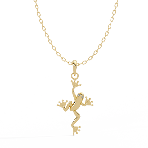 Collar con Colgante de Plata de Ley 925 con Baño de Oro Vermeil, Diamante Cultivado en Laboratorio, Colgante Personalizado Unisex, Plata 92.5, Joyería Fina, OEM, ODM - Product Image 1