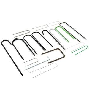 Clous de fixation pour serre extérieure, clous antirouille en acier galvanisé, agrafes pour paillis <span class=keywords><strong>anti</strong></span>-<span class=keywords><strong>mauvaises</strong></span> <span class=keywords><strong>herbes</strong></span>, clous en forme de U, piquets de jardin - Product Image 2