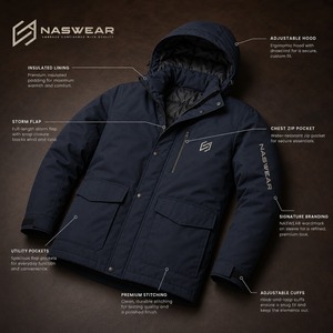 Wholesale Price <b>Men's</b> Hooded Parka <b>Jacket</b> with Fur Trim Waterproof Down Filled Winter Coat <b>Long</b> Length Casual Style Parka Jacek - Product Image 5