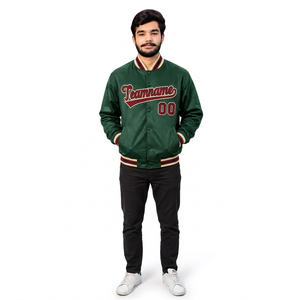 Veste universitaire personnalisée à livraison rapide, corps en polaire avec broderie du nom, coupe unisexe, idéale pour les marques de streetwear américaines - Product Image 2