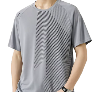 T-shirts de sport respirants pour hommes sur mesure - Écologiques, séchage rapide, anti-plis, en Spandex/Polyester, coupe classique, nouveau stock - Product Image 2