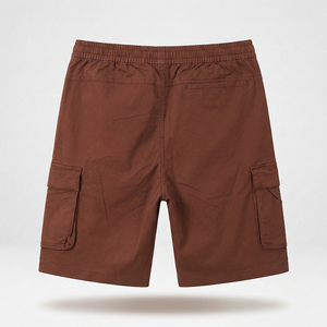 กางเกงขาสั้นลำลองผู้ชาย ผ้าฝ้าย มีเชือกผูก เอวกลาง แห้งเร็ว เป็นมิตรกับสิ่งแวดล้อม ขายส่ง ดีไซน์อเนกประสงค์ รับผลิตแบรนด์ส่วนตัว - Product Image 2