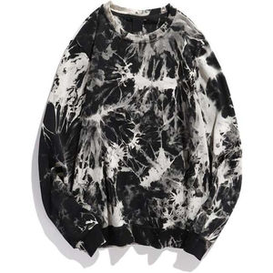 Sweat-shirts en coton à manches longues, style French Terry, tie-dye, col rond, pour hommes - Product Image 5