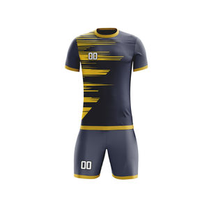 Maillot de foot personnalisé entièrement sublimé avec logo imprimé pour uniforme de foot masculin - Product Image 5