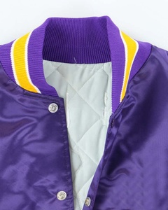 Wholesale High Quality 2025 Satin Varsity Letterman Baseball Embroidery <b>Patch</b> <b>Jacket</b> Plus Size Reversible Design Front Winter - Product Image 2