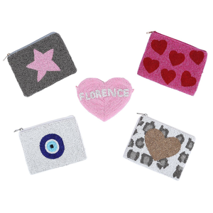 Classic Embroidered Beaded Digital Printed Pouch Pocket Money Type <b>Teens</b> Wallet Colorful Coin <b>Purse</b> Zipper Customized Wholesale - Product Image 3