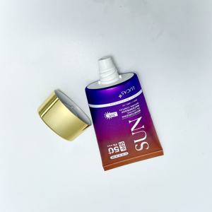 Tube en aluminium plastique laminé ABL de haute qualité, surface brillante ou mate, placage or, bouchon à vis pour l'emballage de cosmétiques - Product Image 5