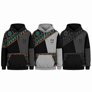 Custom Men <b>Aztec</b> Tribal Print Pullover Hoodie Winter Streetwear Hip Hop Oversized <b>Fleece</b> Jacket Casual Hooded Sweatshirt - Product Image 5