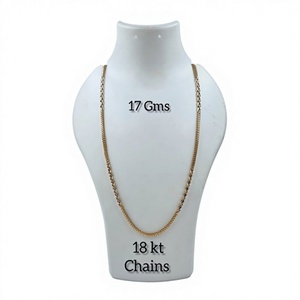 Cadena Franco Clásica de Oro Sólido de 22k, 17 Gramos, Collar de Oro Amarillo con Eslabones de Trigo para Hombre y Mujer, Regalo de Aniversario de Bodas - Product Image 1