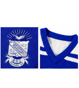Custom Zeta Phi Beta University <b>Cardigan</b> <b>Men's</b> <b>Long</b> Sleeve Hooded Casual Cotton Knitted Sweater Button Decoration Winter OEM - Product Image 3