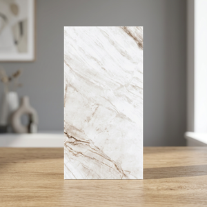 Vente en gros de carreaux de sol en porcelaine blanche brillante Lasa Volakas 800x1600mm 10mm d'épaisseur pour piscine - Product Image 4