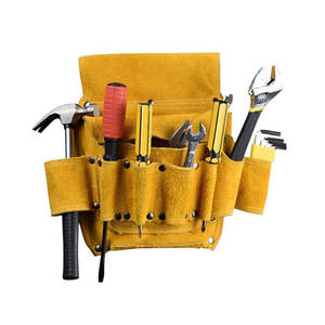 Professional <b>Leather</b> <b>Tool</b> Belt With Multiple Pockets And Durable Stitching For Heavy Duty Use - Product Image 4