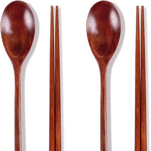 Cuillère en bois massif naturel, écologique, à long manche, de qualité supérieure, pour la cuisine, la cuisson, le mélange et le remuage. - Product Image 3