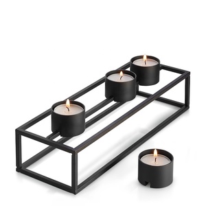 <b>Square</b> <b>Candle</b> Stand Premium Metal Creative Design <b>Candle</b> Holder High Demanding Geometrical Taper Lighting <b>Candle</b> Stick Stand - Product Image 3