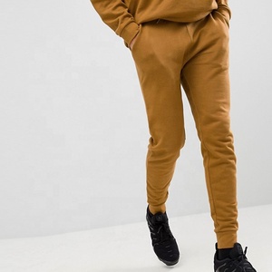 Conjunto Deportivo con Capucha para Hombre, Color Marrón, Manga Larga, Pantalones Deportivos Casuales de Color Sólido con Bolsillos Laterales, Ropa de Otoño, 100% Algodón - Product Image 6