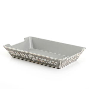 <b>Top</b> Quality Rectangular Mother of <b>Pearl</b> inlay Serving Bowl for Dining Table, Eid Ramadan Party & Home Decor from Vietnam - Product Image 1