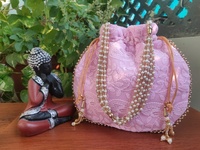 Haute qualité luxe lourd brodé perle Potli sacs pour femmes faveur de mariage soirée embrayages poignet sacs pour cadeaux de retour