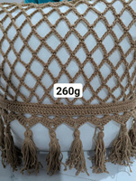 Coussin décoratif pour la maison, style bohème, motif géométrique tricoté à la main, taie d'oreiller carrée pour plus de confort