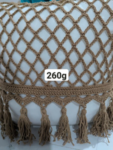 Funda de cojín cuadrada de punto hecho a mano con patrón geométrico estilo bohemio para decoración del hogar, para mayor comodidad - Product Image 4