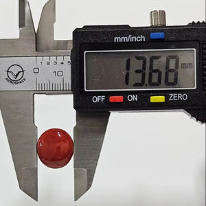 Coral Rojo Natural Mediterráneo Italiano, Forma Ovalada Plana, Producto de Alta Calidad, Gema Suelta para la Fabricación de Joyas - Product Image 1