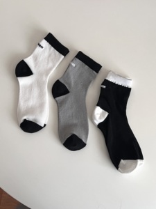 Calzini corti in rete alla moda coreana SAED da donna, estivi, sottili, tinta unita, in cotone pettinato di alta qualità - Product Image 2