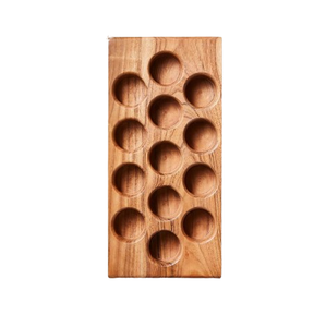 Support à œufs en bois fait main pour le stockage, la présentation et l'organisation des œufs, plateau à œufs portable, exportateur indien - Product Image 2