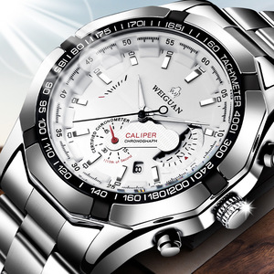 Reloj de pulsera cronógrafo automático de una pieza para hombre, con tourbillon hueco, calendario de negocios, resistente al agua, luminoso y con puntero grande. - Product Image 1