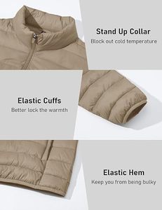 Men's Lightweight <b>Packable</b> Coat Waterproof Winter Hooded <b>Jacket</b> 100% Filling Polyester/Cotton 200g-250g Casual Storage Pouch - Product Image 5