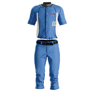 Uniforme de Béisbol de Diseño Nuevo y Popular, Fabricante de Uniformes de Béisbol, Precio Razonable, Uniforme de Béisbol de Color Sólido - Product Image 1