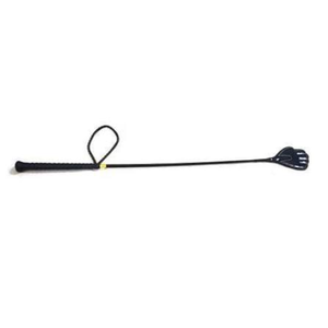 Látigo Profesional para Montar a Caballo, Mango de Cuero Trenzado, Eje de Fibra de Vidrio, Equipo de Entrenamiento Ecuestre de Primera Calidad - Product Image 2
