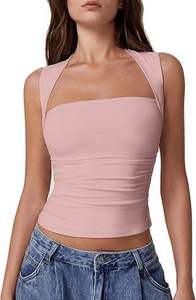 Classic Women's Longline Baby Tee Crop <b>Tops</b> Short Sleeve Workout T Shirt Lightweight Breathable Seamless Design - Product Image 4