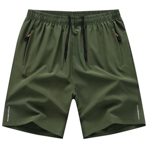 Pantalones Cortos Deportivos para Hombre, de Poliéster, Color Sólido, Cintura Media, Cordón Elástico, Bolsillos Casuales, Secado Rápido, Transpirables - Product Image 5