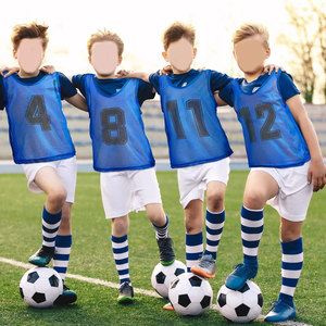 Sports Pinnies Numbered Practice Vest Pennies for <b>Soccer</b> Basketball Training Jersey Bibs Team Scrimmage Breathable Mesh Athletic - Product Image 3